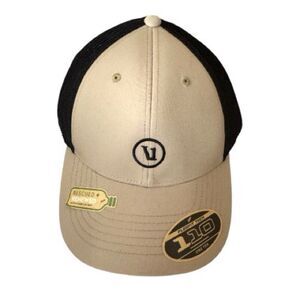 NWT Vuori Staple Trucker Hat Wheat Black Adjustable Flexfit 110 Snapback Unisex